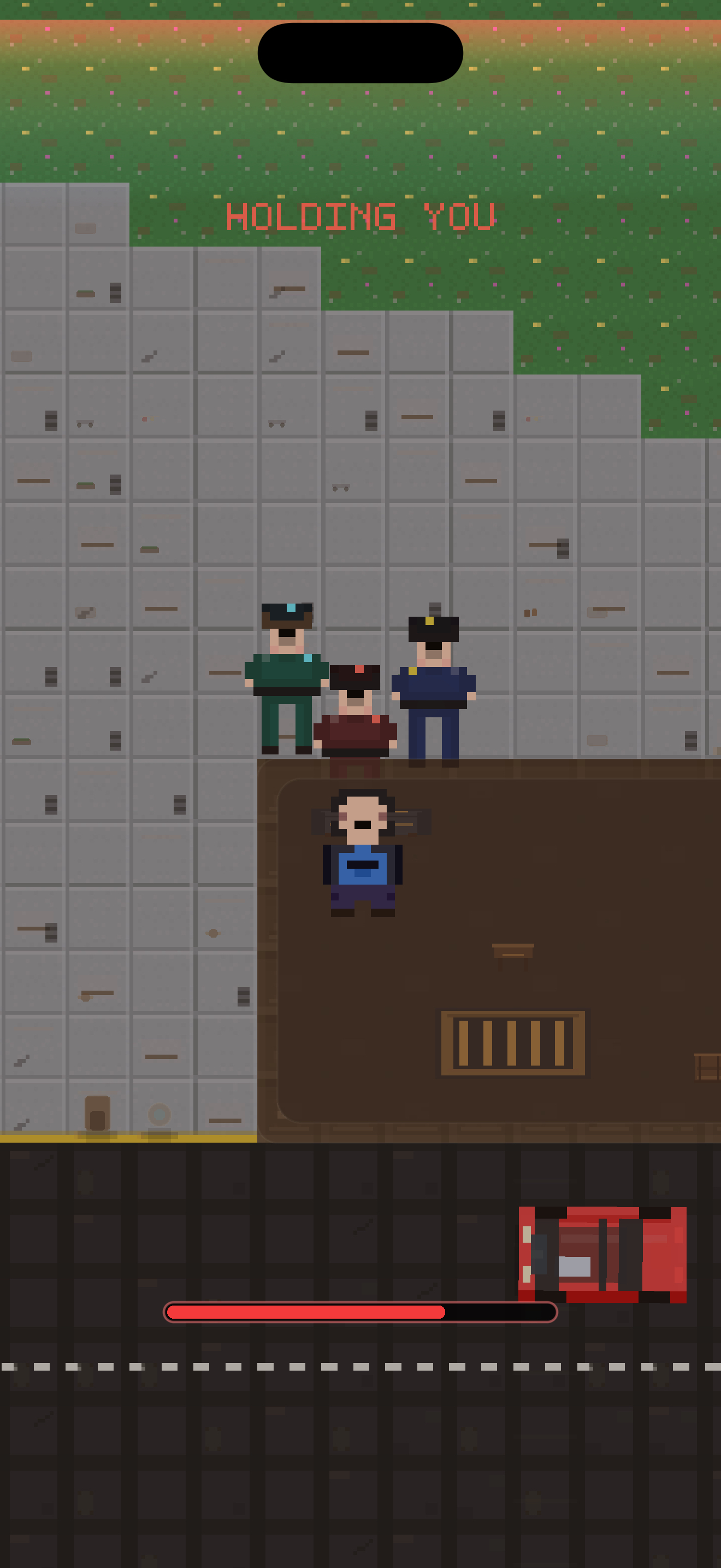 Escaping a police pursuit in Pocket Heist
